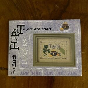 March Flip It Lizzie Kate Cross-stitch Pattern